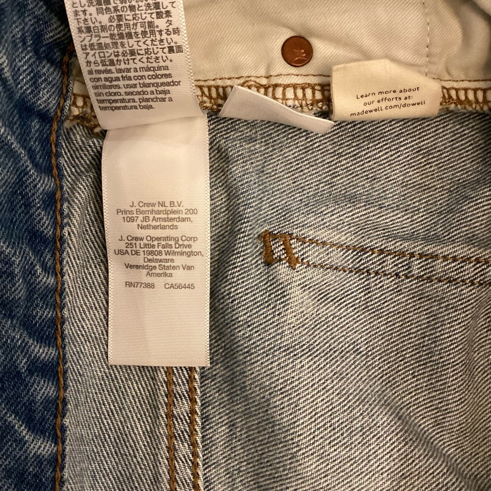 Madewell Relaxed 30 (US 10) Denim Distressed Shorts Women’s High Rise ND697 - Picture 12 of 14